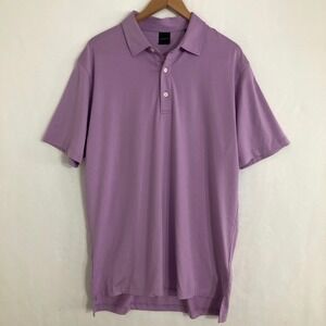 Dunning Golf Performance Polo Shirt Mens Size L Short Sleeve Lightweight Preppy